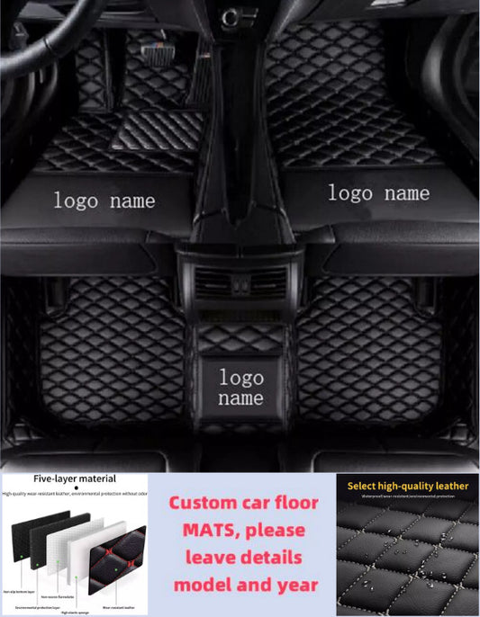 For Benz All Models Waterproof Custom Car Floor Mats Front & Rear Carpet Liner