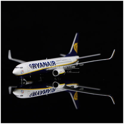 1:400 JC Wings RYANAIR Boeing 737-800 Passenger Airplane Diecast Aircraft Model