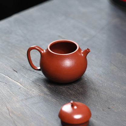 80ml Chinese Kungfu Tea Pot Real Yixing Zisha Zhu Clay With Certificate Handmade
