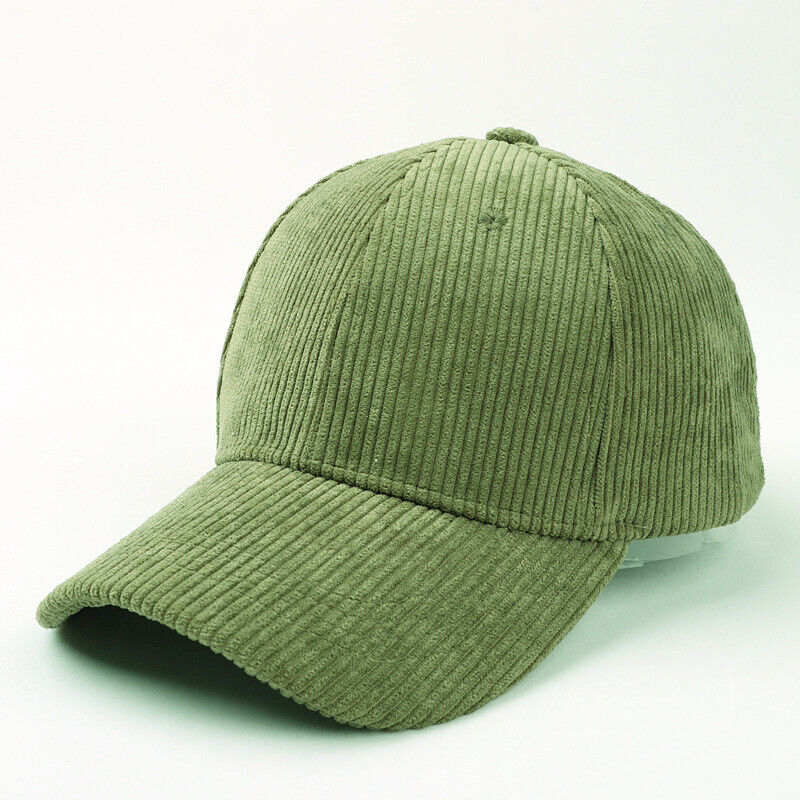 Unisex Corduroy Baseball Cap Snapback Hat Trucker Hat Peaked Cap Adjustable*US