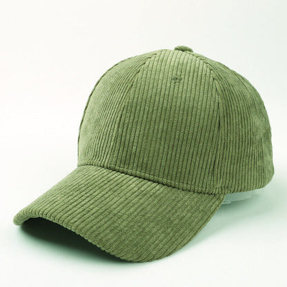 Unisex Corduroy Baseball Cap Snapback Hat Trucker Hat Peaked Cap Adjustable*US