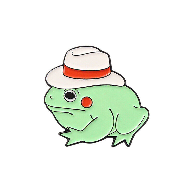 5 Style Cartoon Frog Enamel Pin Custom Hat Brooch Lapel Pin Badge Jewelry Gift