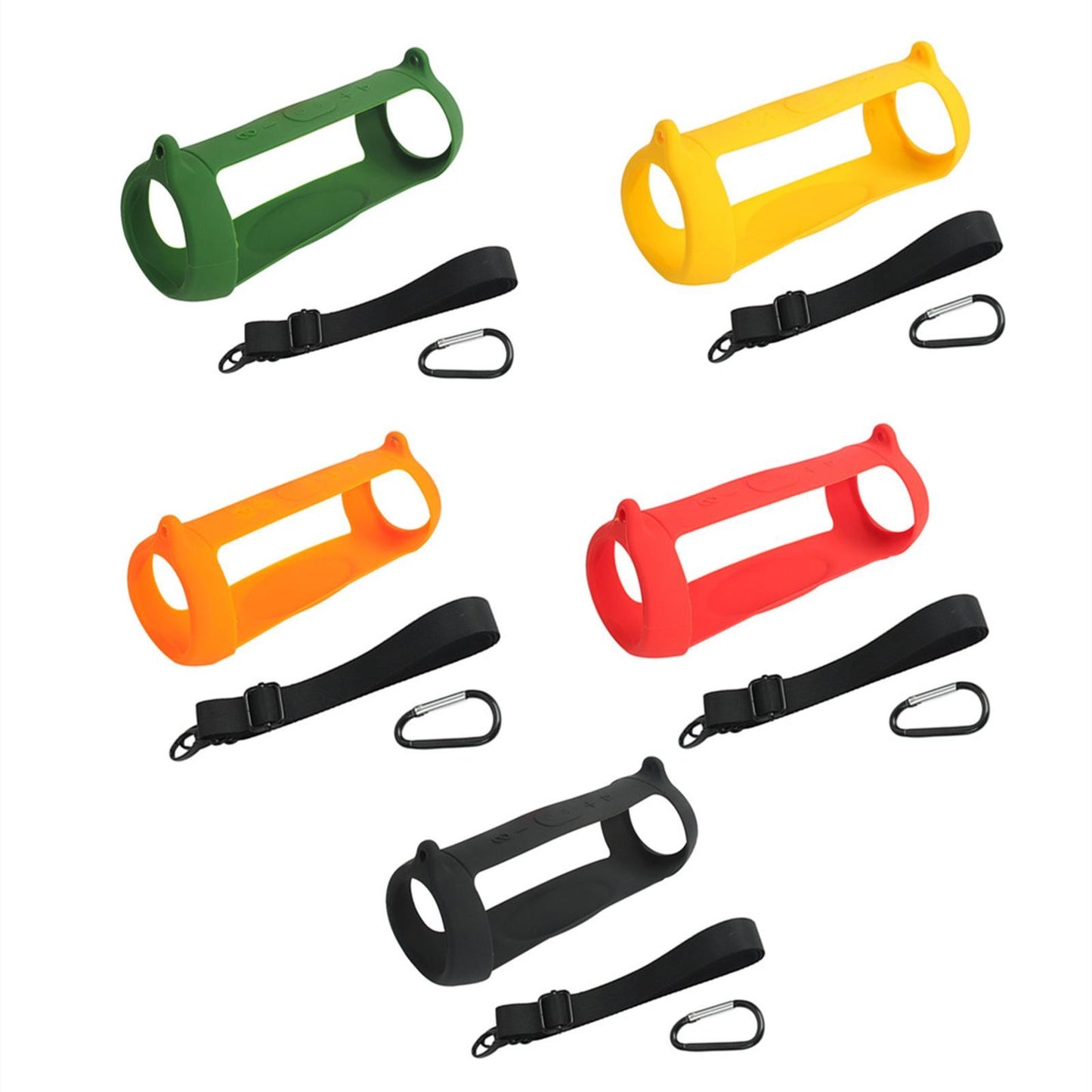 Multi-Color Silicone Cover Pad With Strap For JBL Charge 5 Bluetooth Speaker q