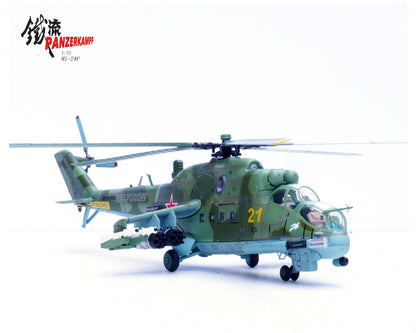 1:72 Panzerkampf Mi-24P Stationed in Syria 2017 Helicopter Diecast Plane Model