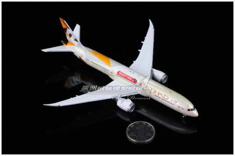 1:400 JC Wings ETIHAD AIRWAYS BOEING 787-9 Passenger Airplane Diecast Model