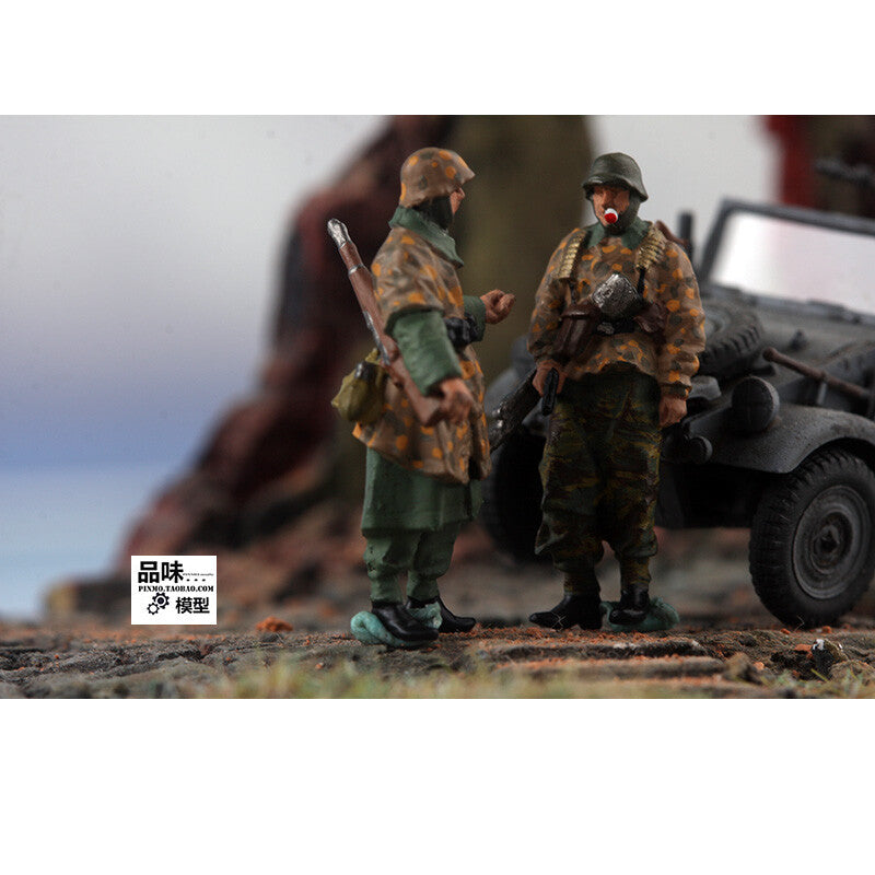 1/72 German Winter Battlefield March 4pcs Soldier Inspection Team Finished Model