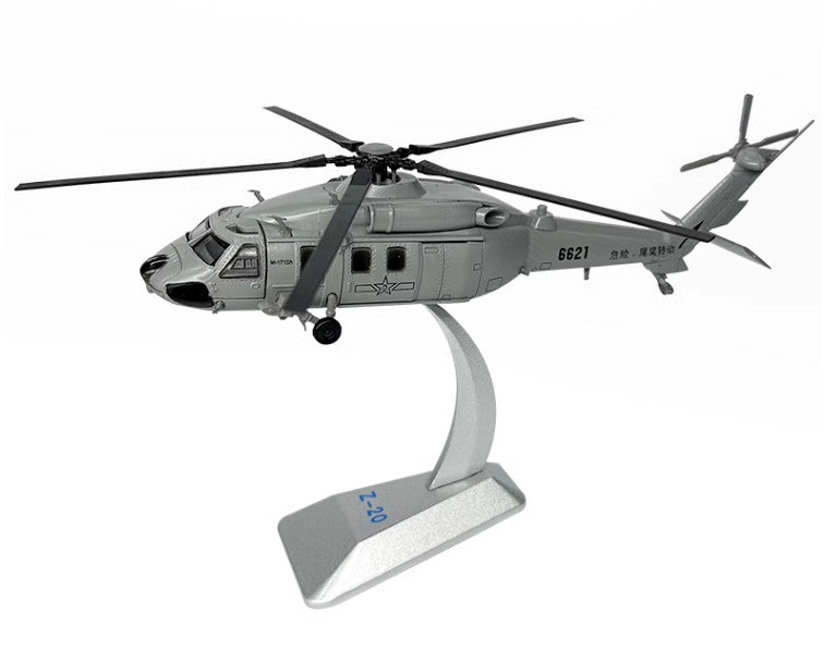 1:100 China Z-20 Armed Helicopter Airplane Diecast Military Aircraft Model