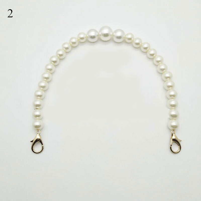 Replacement Bag Wrist Strap Imitation Pearl Wristlet Wallet Purse Clutch Handle⊰