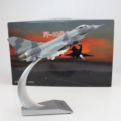 1:72 25CM China Air Force J-10 Fighter Plane Diecast Military Aircraft Model