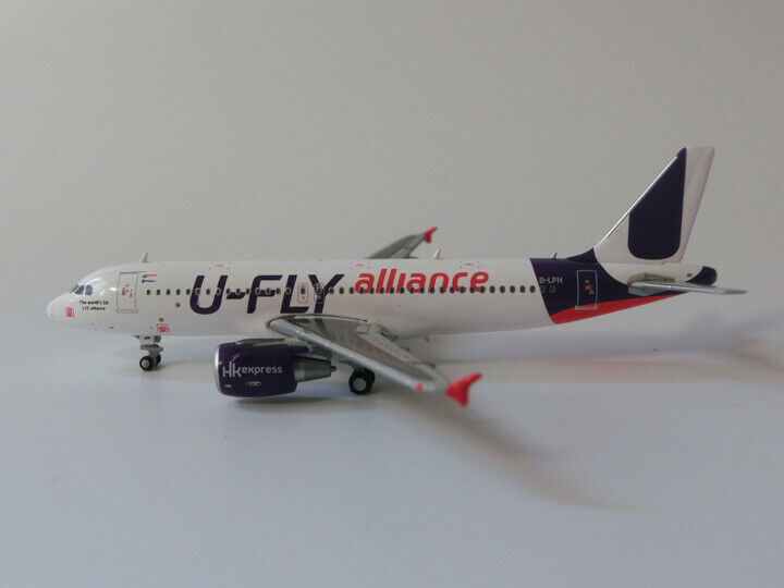 1:400 JC Wings HK Express U-FLY Alliance AIRBUS A320 Airplane Diecast Model