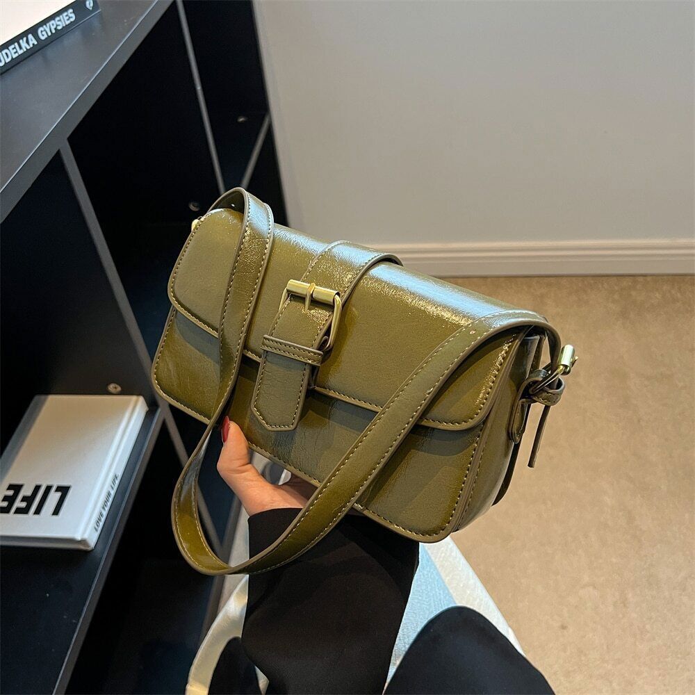 Crossbody Bags Women Pure Color Square Shoulder Messenger Bag