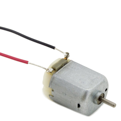 3V DC Motor with Wire Leads, 11,000 RPM (1" x 0.8" x 0.6")