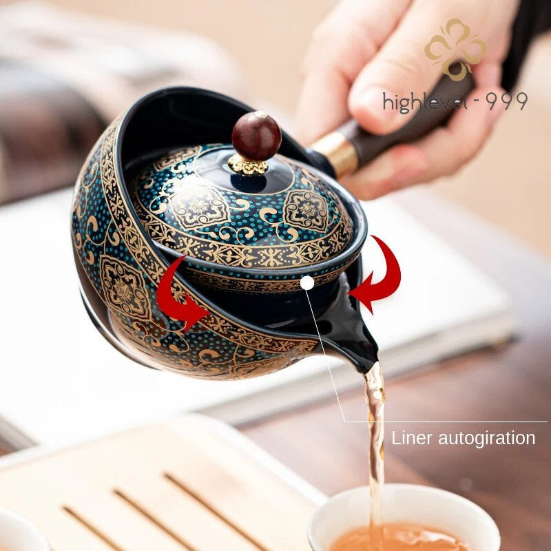 Swing Tea Artifact Lazy Kung Fu Tea Set Portable Xiaoyao Teapot Teaware Kitchen