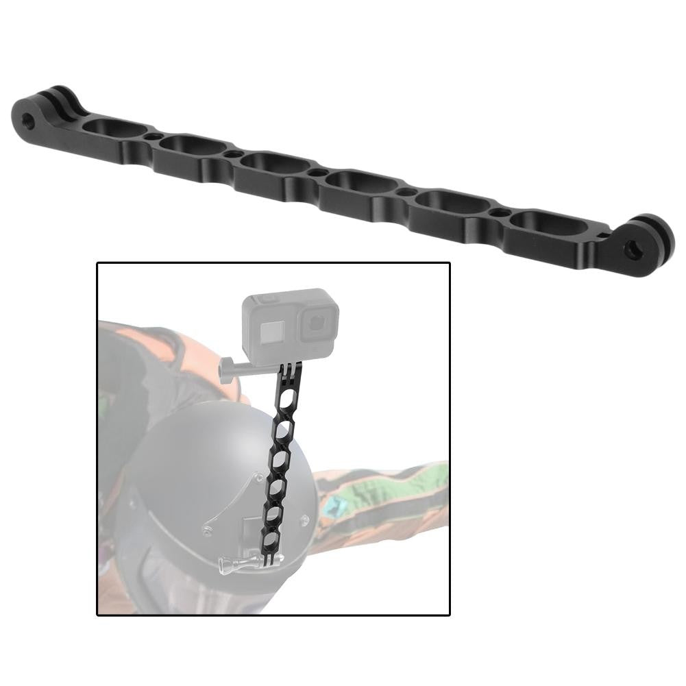 Aluminum 1/4 Extension Hole Rod Arm Mount Helmet For Gopro Max For Insta.360;