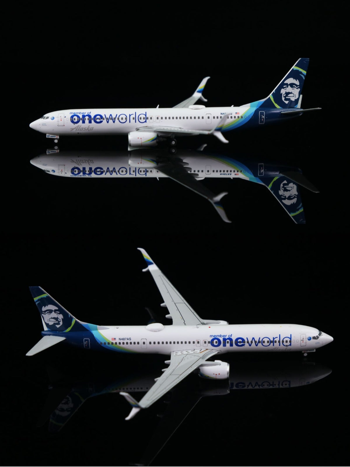 1:400 GeminiJets Alaska BOEING B737-900ER Airplane Diecast Plane Aircraft Model