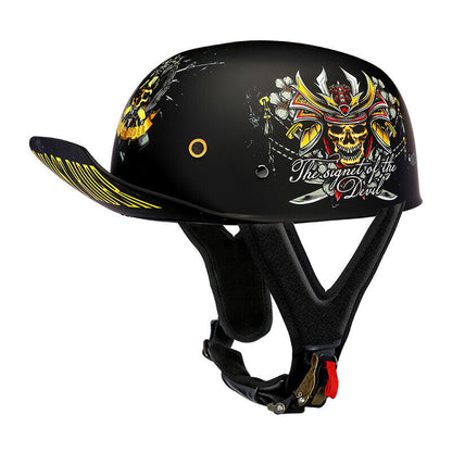 Vintage Motorcycle Helmet Open Face Helmet Motorcycle half helmet Baseball Cap