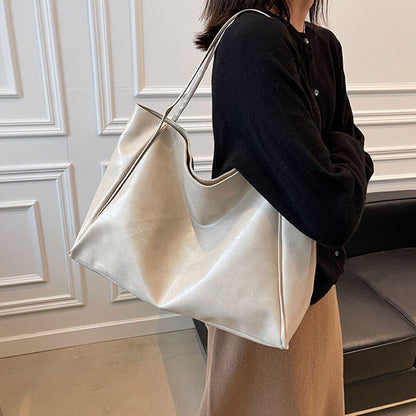 Large-capacity Soft Leather Shoulder Bag Tote Bag Bucket Bag Messenger Bag