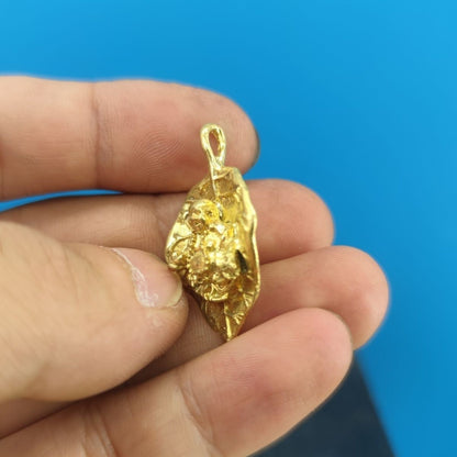Yellow Brass Maitreya Buddha Pendant Men Woman Blessing Lucky Gift Keychain