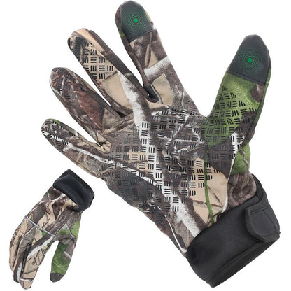 Men Hunting Gloves Nylon Fleece Full Fingers Cycling Bike Anti Skid Touch Screen