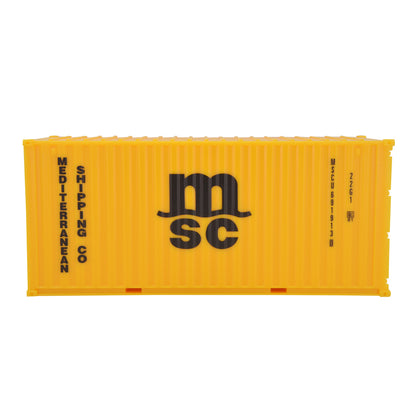 1:35 MSC 20GP Shipping Container Model Plastic Office Home Decorate Toy