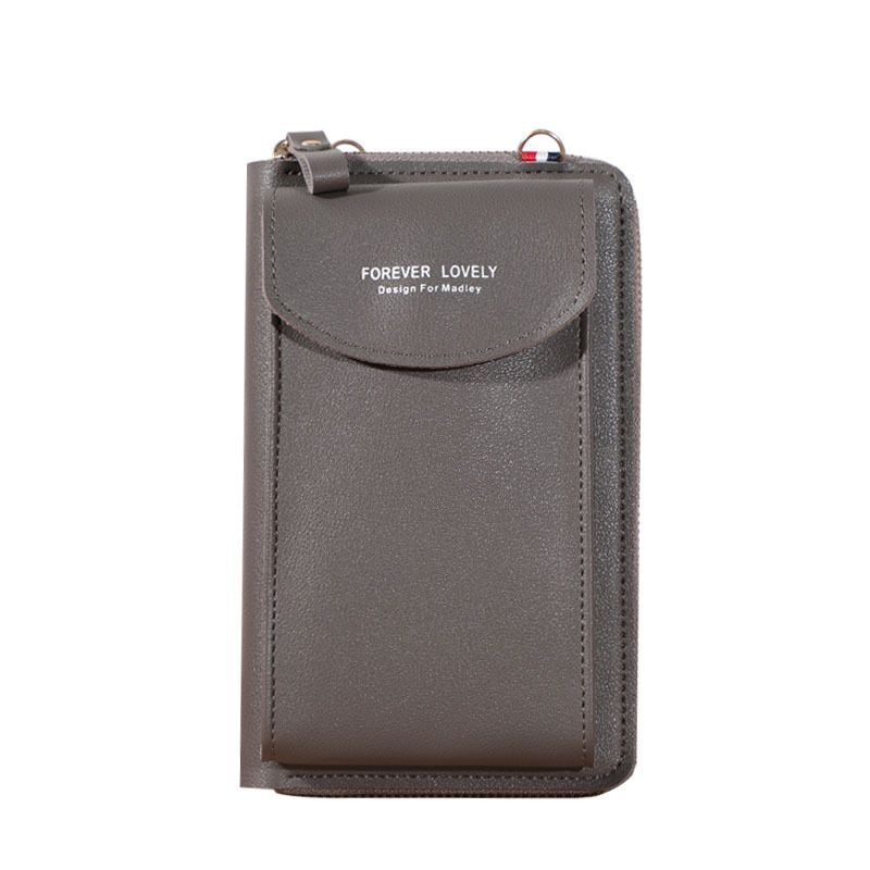 Wallet Diagonal Synthetic Phone Clutch Bag Purse Large Travel Card Holder Cover