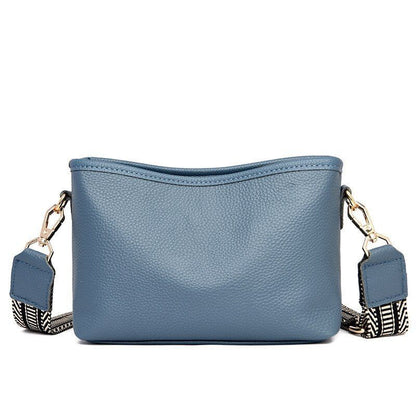 Casual Handbag Genuine Leather Bucket Vintage Tote Shoulder Bag Small Messenger