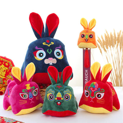 Rabbit Year Spring Festival Cute Doll Zodiac Plush Toy Chinese Traditional Gifts