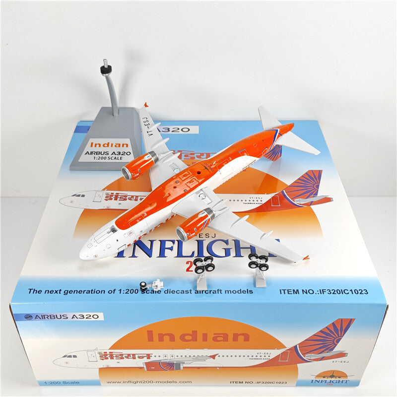 1:200 Inflight Indian AIRBUS A320 Passenger Airplane Diecast Aircraft Model