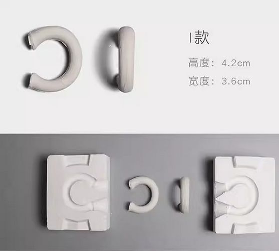 Pottery Tools Ceramics Plaster Gypsum Moulds DIY Clay Coffee Cups Handle Shapers