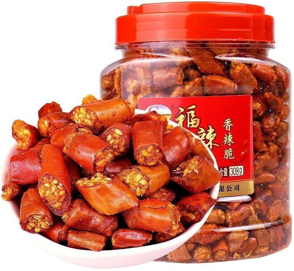 Chinese Instant Crispy Chili Peppers dried Chili Peppers Seasonings 308g Can