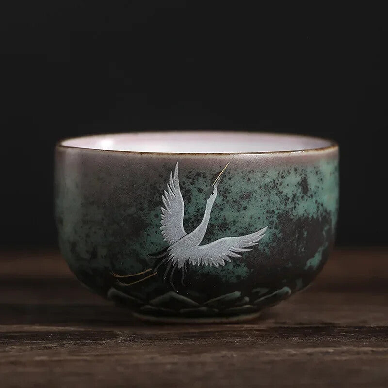 1pc Ceramic Cup Porcelain Personal Single Pottery Tea Cups Tea Set