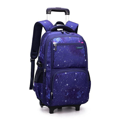 School Bag Wheels School Backpack Wheeled Bag Students Bags Boys Travel Luggage