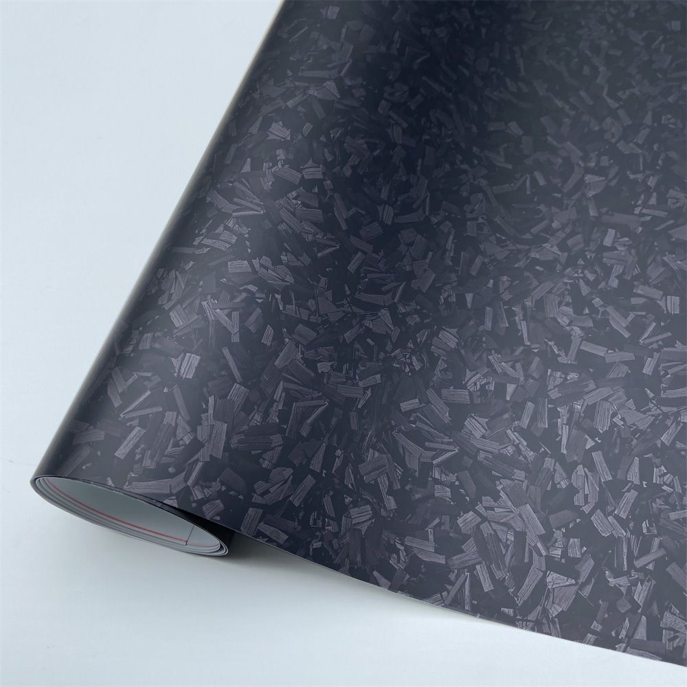 Car Stickers PET Forged Carbon Fiber Vinyl Silver Black Red Roll Adhesive Decals