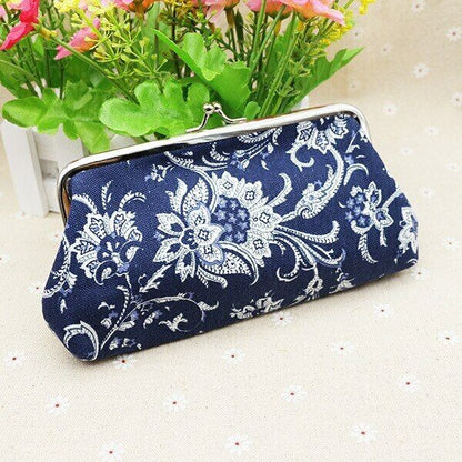 Women National Wallet Card Coin Money Purses Hasp Printing Creative Bags Vintage