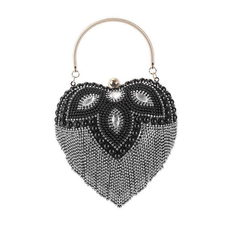 Rhinestone Evening Bag Clutch Womens Diamond Banquet Clutch Wedding Bridal Prom
