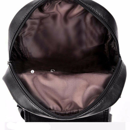 Women's Leather Backpack Travel Backpack School Bags Teenager Girl Birthday Gift