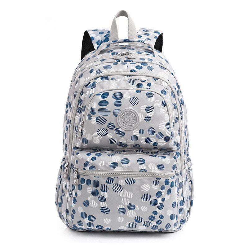 Backpack Large School Bags Anti-theft Nylon Waterproof Travel Rucksack Polyester