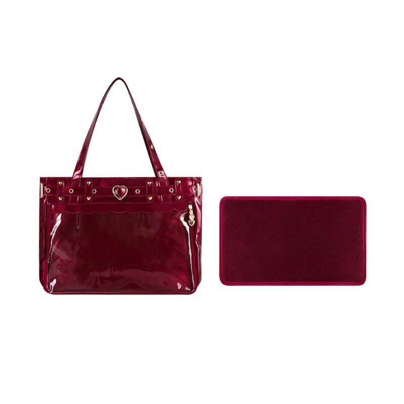 Synthetic Leather Bag Fashion Aesthetic Tote Purse 38*21*1.5 CM Shoulder Travel