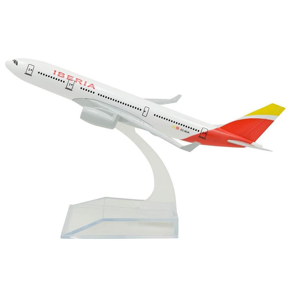 1/400 Alloy Plane 16cm A330 Iberia Airlines Airplane Model With Display Stand