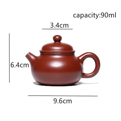 Yixing Zisha Purple Clay Handmade Small Capacity Tea Pot Chinese Teaware