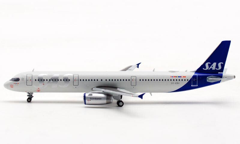 JC Wings SAS Scandinavian AIRBUS A321 OY-KBH 1/400 diecast plane model aircraft