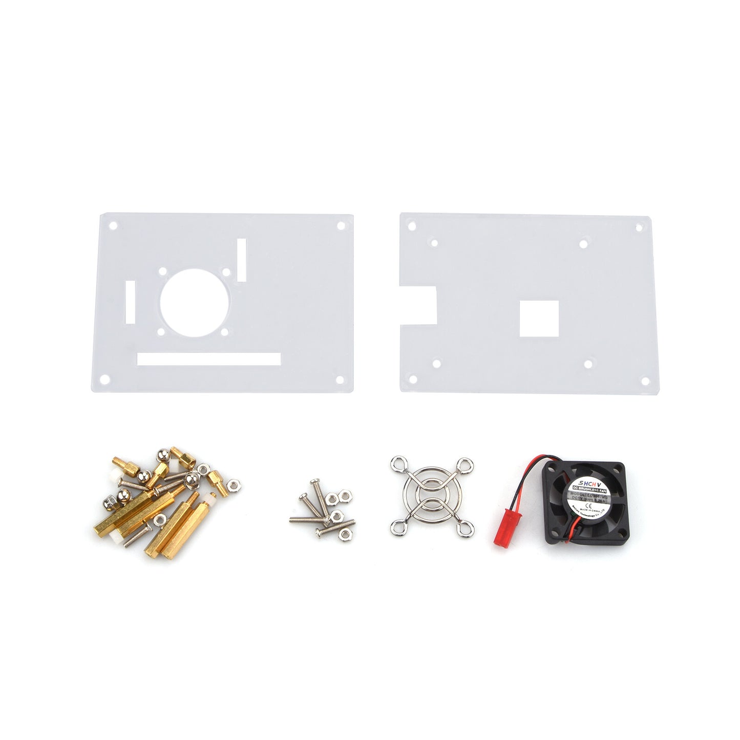 Arcylic Clear Case Box Enclosure Fan Heatsink For Raspberry Pi 3/2 Model B/B+ A