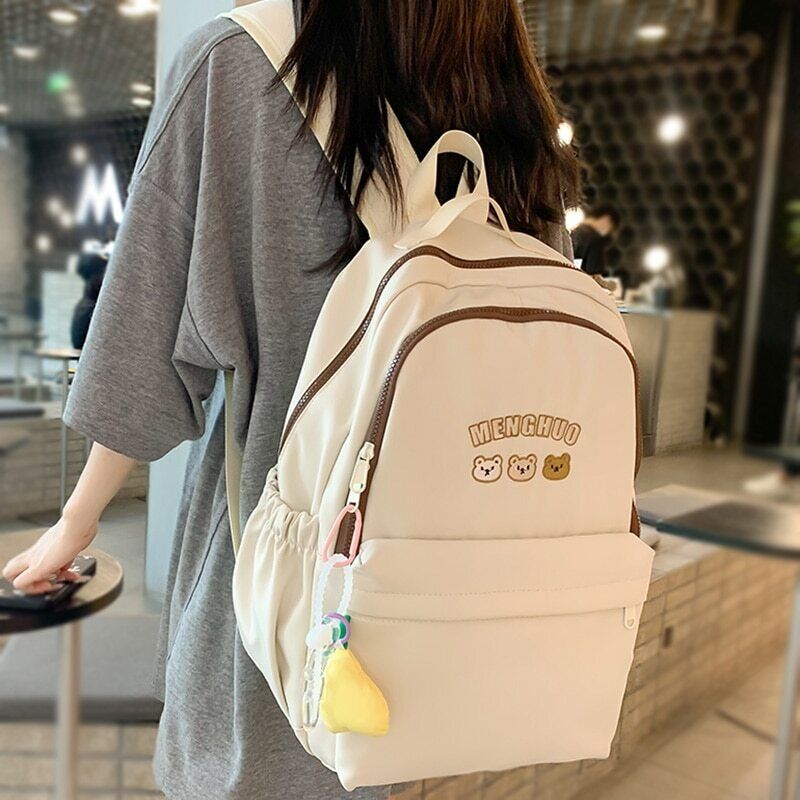 Lady Student Bag Cool Female College Book Backpack Women Nylon School Bag