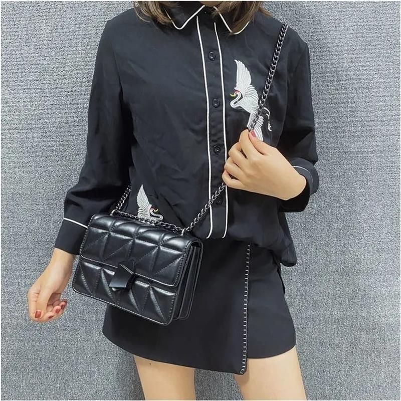 Luxury Bag Handbag Rhombic Crossbody Chain Messenger Shoulder Bag 20*7*14 CM 1PC