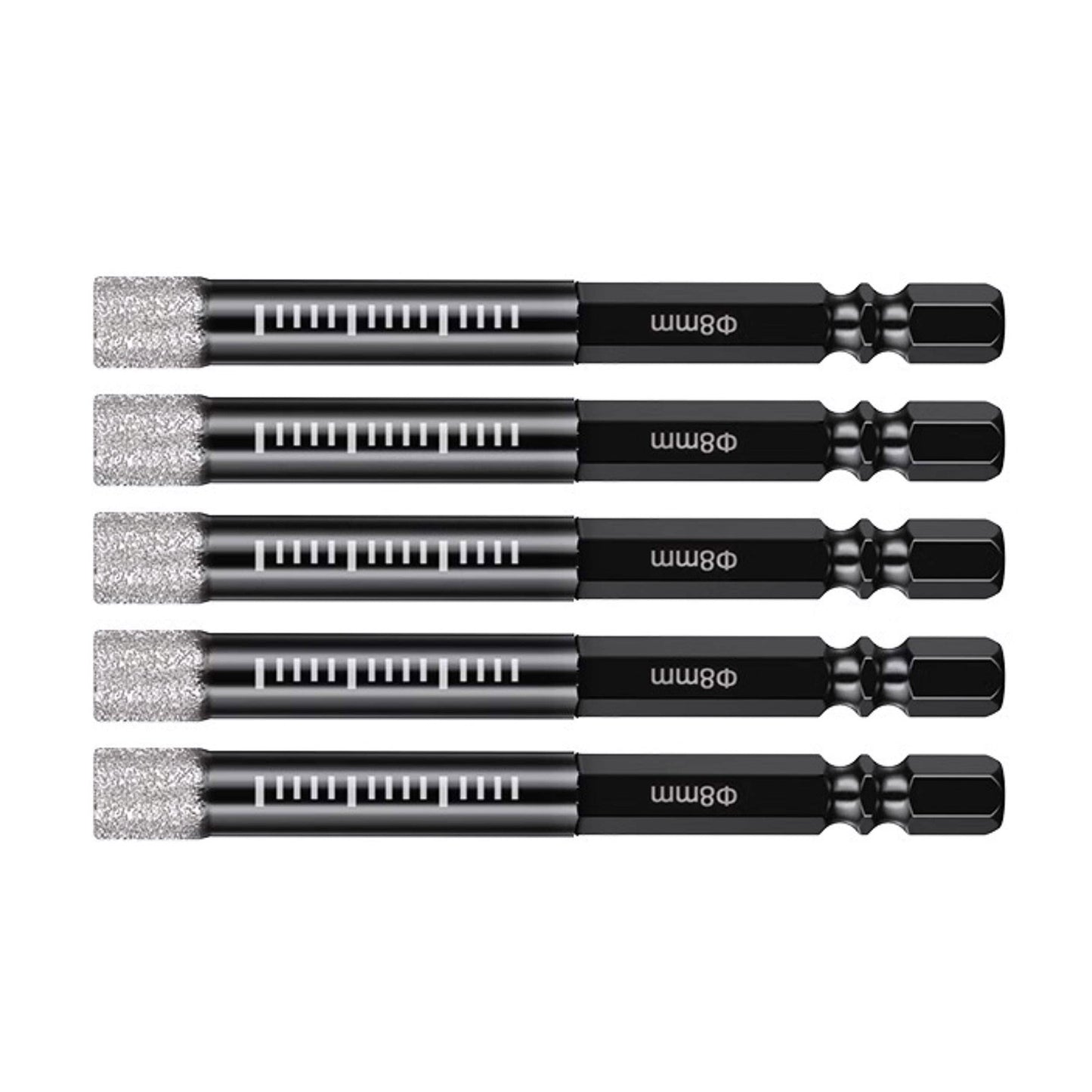 5PCS Dry Diamond Drill Bits For Porcelain Granite Tile Glass Ceramics Marble