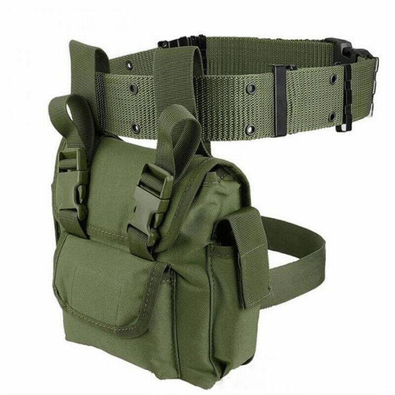 Outdoor Multi-function Leg Bag Tactical Waist Belt Pouch Accessories Tools Bag
