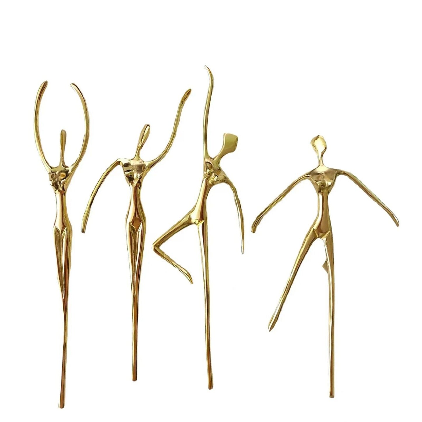 Drawer Handles Creative Ballet Dancer Brass Thinker Shape Wardrobe Cabinet Pulls