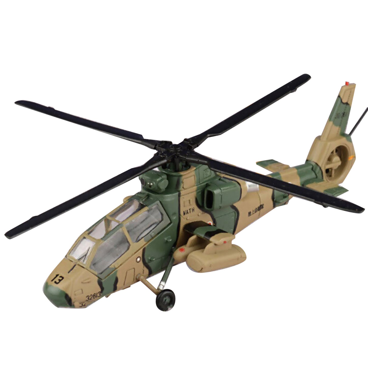 1/100 Scale Diecast Alloy JGSDF OH-1 Ninja Helicopter Aircraft Model Toy Gift