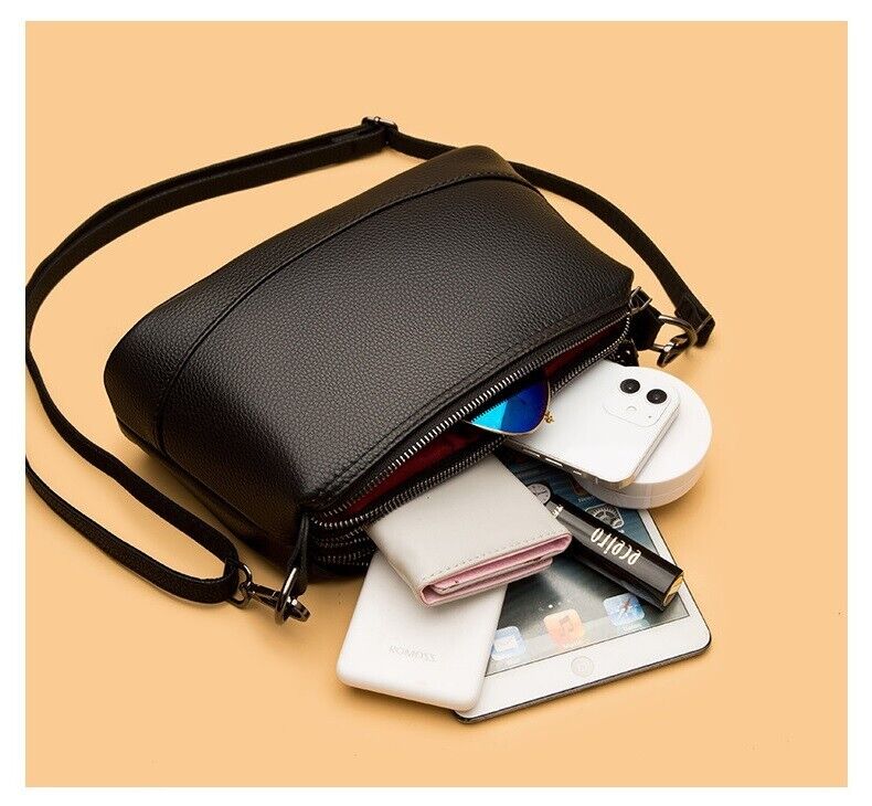 Women Genuine Leather Shoulder Bag Crossbody Bag Messenger Cowhide Handbags