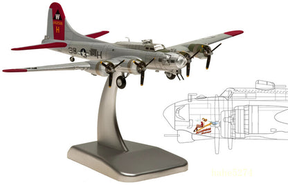 1/200 Scale USAAF Boeing B17G Alloy Fighter Aircraft Model Airplane Toy Collect